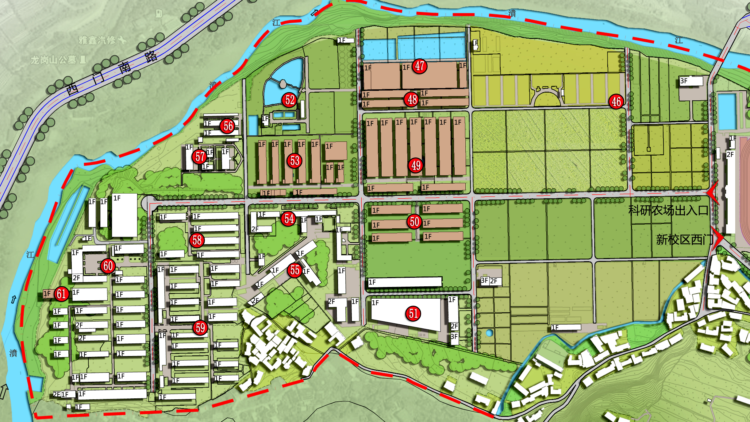 雅安农场规划平面图